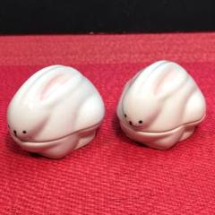 新品未使用　可愛いウサギちゃんフタツキ珍味　２個セットのサムネイル