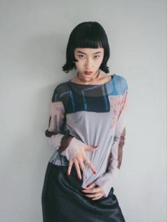 最終値下げ】 sahara Art Print 2way Sleeve Top