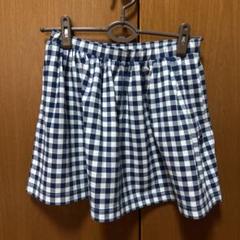 パーリーゲイツ ゴルフ　スカート　チェック　紺色