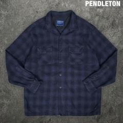 PENDLETON 90s 00s オンブレチェック オープンカラーボードシャツ