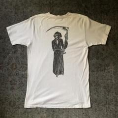 希少 90s Y2K 骸骨 ナイトメア Tシャツ シングルステッチ 夏 白 古着