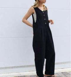 CANAL JEAN RCW リネン　麻　サロペット サイズ38