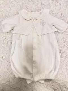 赤ちゃん本舗　セレモニードレス　新生児　お宮参り　ホワイト 襟付き