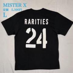 新品【Mr.X】ミスターX 24RARITIES 半袖Ｔシャツ　ブラック　Ｌ
