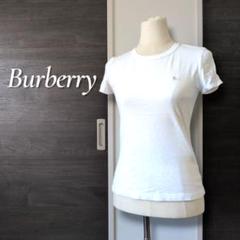 BURBERRY BLUE LABEL 刺繍ロゴ 丸首 サイズ38