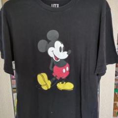 ユニクロ　 　ミッキー　Tシャツ 　XL 　黒