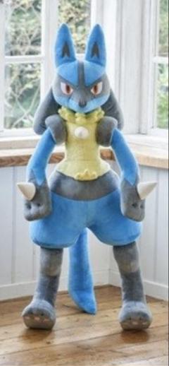 等身大ルカリオ ぬいぐるみ Pokémon Center Original 波動は我にあり！「ぬいぐるみ 等身大ルカリオ」ポケモン