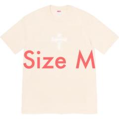 新品M Supreme Cross Box Logo Tee Natural