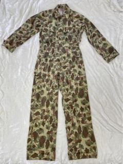 激安の 40s 実物 M-42 ダックハンターカモ オールインワン HTB 美品 パンツ