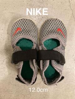 NIKE ベビーシューズ エアリフト12.0cm グレー/レッド メッシュ