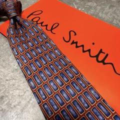 【✨美品✨】Paul Smith ポールスミス ネクタイ 格子柄 幾何学模様
