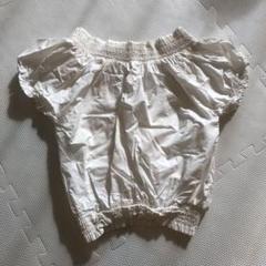 オフショル 白ブラウス
