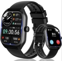 スマートウォッチ 2025 Bluetooth通話機能 音楽再生iPhone対応