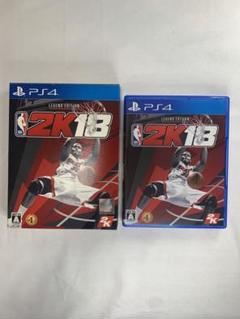 NBA 2K18セット箱、ソフト本体、nbaパック、シール