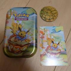 ポケモンカード tin サンダース prismatic evolution 缶