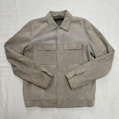 【theory】スウェードレザージャケット グレージュ Lサイズ theory】スウェードレザージャケット グレージュ Lサイズ - メルカリ
