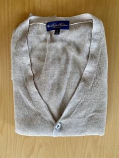 極美品 Brooks Brothers リネン 麻 カーディガン ニット L 極美品 Brooks Brothers リネン 麻 カーディガン ニット L