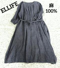 美品✨エリフェ ELLIFE ピンタックレースリネンワンピース 麻 黒 F 2025年最新】ELLIFE ワンピースの人気アイテム - メルカリ