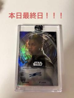 日曜日まで！ topps スターウォーズ フィン サインカード - メルカリ