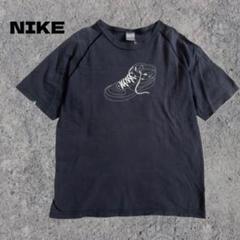 ナイキ Tシャツ ダークグレー スニーカーイラスト コットン素材 半袖 B014