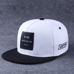 【新商品】キャップ　メンズ　ストリート　野球帽　ホワイト　アメカジ　韓国　黒