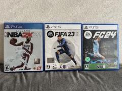 NBA 2K21, FIFA 23, FC 24 セット PS4/PS5