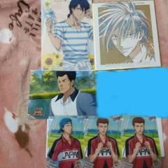 新テニスの王子様　カード　ブロマイド　色紙　仁王　忍足　裕太　宍戸　樺地