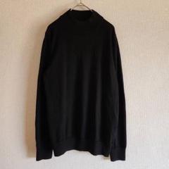 【良品計画】（L）ウール100%モックネックニットセーター/シンプル/男女兼用