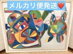 原作❤️サイズ54です、手描き❤️ウシとカエルピョン❤️色鉛筆で描いてます❤️