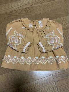 M1ck　apolina アポリナ　ピンク 緑刺繍 フリル襟 長袖ブラウス 2025年最新】アポリナ apolina ブラウスの人気アイテム - メルカリ