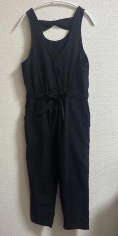 OLIVE des OLIVE ＊ 黒 サロペット ウエストリボン