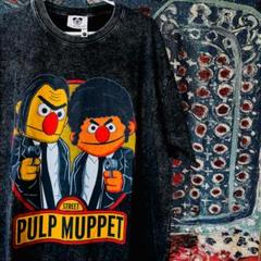 PULP FICTION ティーシャツ グレーブラック セサミストリート