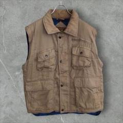 【k5966】USA古着ビンテージ90s旧タグダックベスト中綿ブルゾンジャケット