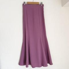 NICE CLAUP ロングスカート フレアスカート Lサイズ レースアップ