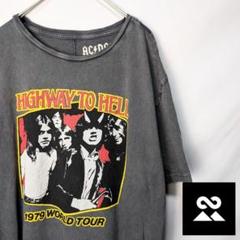 AC/DC　00’sUS　バンドTシャツ　HIGHWAY TO HELL　グレー