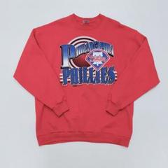 古着 オールド 90s MLB スウェット トレーナー フィリーズプリント