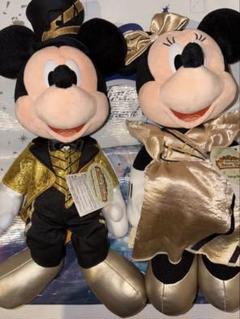 お顔厳選♡ ミッキー　ミニー　ペア　フォレストシアター　ぬいぐるみバッジ　♡ ファンタジーランド・フォレストシアター」オープン！東京