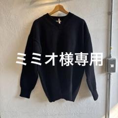 AURALEE オーラリー　黒 Vネック ニットセーター　　　size4 AURALEE オーラリー 黒 Vネック ニットセーター size4