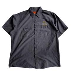 レッドキャップ 半袖ワークシャツ XXL チャコール SP24CH 企業ロゴ