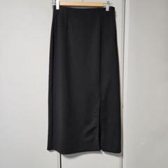 GU ブラック タイトスカート スリット入り