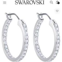 スワロフスキー　ピアス　Sommerset フープ　シルバー　正規品　美品 スワロフスキー ピアス Sommerset フープ シルバー 正規品 極美
