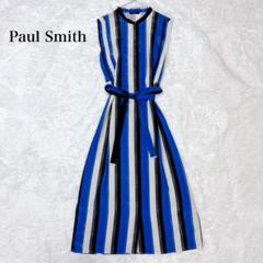 極美品♡ ポールスミス 現行 アセンブルストライプワンピース 42 XL相当 Paul Smith BLACK Paul by Paul Smith（ポールスミスブラック