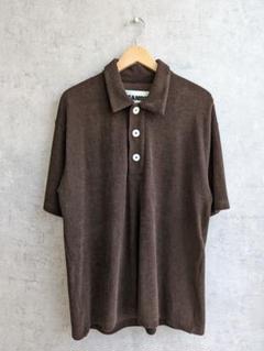 JIL SANDER+ ブラウン パイル生地ポロシャツ JIL SANDER+ ブラウン パイル生地ポロシャツ - メルカリ