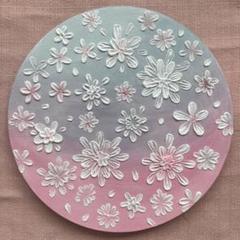 春　和花柄の立体オブジェ（グラデーション）
