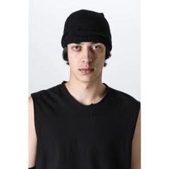 JULIUS 24AW Curved Knit Cap BLACK ビーニー JULIUS 24AW Curved Knit Cap BLACK ビーニー 帽子