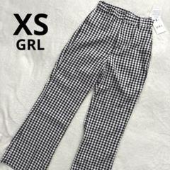 【GRL】ギンガムチェック　テーパードパンツ　フレアパンツ　XS