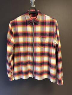 Supreme Shadow Plaid Flannel ZipUp Shirtのサムネイル