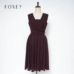 新品 フォクシーニューヨーク オケージョンドレス パープル系サイズ40*YC59