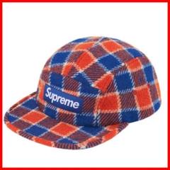 supreme シュプリーム キャップ ハリスツイード ウール 青 ブルー SUPREME (シュプリーム) 15AW Harris Tweed Camp Cap ハリス