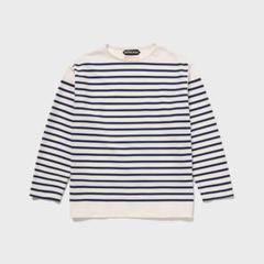 AUBERGE PICASSO バスクシャツ　42 白×ネイビー　オーベルジュ